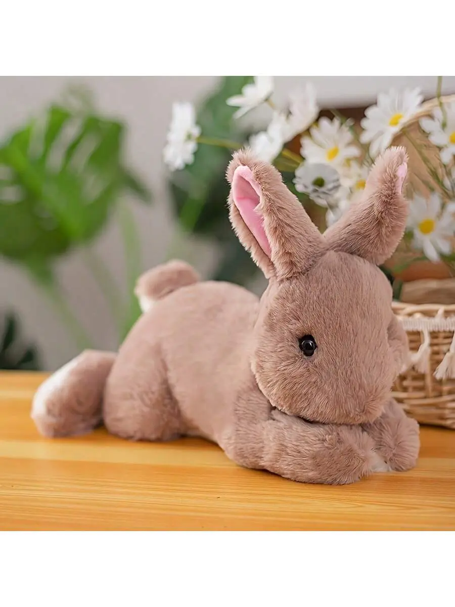Easter Bunny Soft Plush Rabbit Doll - Cute Collectibles, Comfortable Fluffy Fabric Stuffed Toy, Play Companion, Sleeping Pillow, Unisex Holiday Gift for Kids, Holiday Gifts