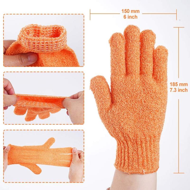 16 pcs Exfoliating Shower Gloves,Double Sided Exfoliating Bath Gloves Deep Clean Dead Skin for Spa Massage Beauty Skin Shower Body Scrubber Bathing Accessories.