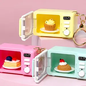 Mini Microwave Keychain Light & Sound bag charm