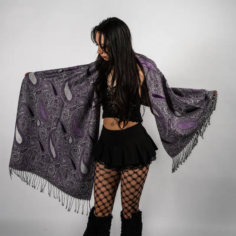 Sunfire Paisley Rave Pashmina Scarf