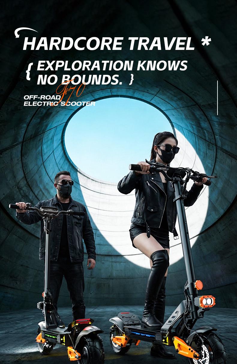 Electric Scooter with 50km/h Speed 2500W Power 10-inch Pneumatic Tires LED Screen Dual Suspension 340lbs Load Capacity for Adults Pro Trick Scooter for Beginners and Teens Ebike Controller SpringStatements