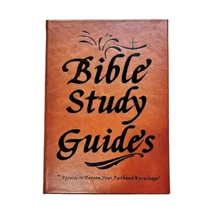 Bible Study Guide|66-page A5 PU Leather Cover|Daily Devotional Journal|Ideal for Personal & Group Study|Christian Gift|Strengthen Faith|Enhances Prayer