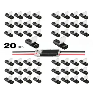 50-Pack Quick-Clip Fasteners – Multi-Purpose Snap-On Blocks for DIY Crafting, Low-Voltage Decor & Model Kits – No-Tool Plastic Connectors，2026 New Year's Gift