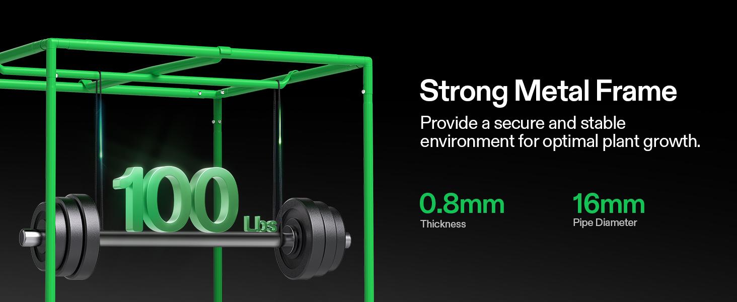 VIVOSUN Grow Tent, High Reflective Mylar with Observation Window and Floor Tray for Hydroponics Indoor Plant