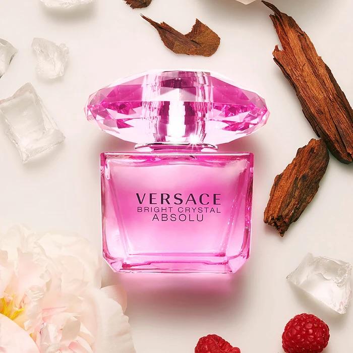 Versace Eros Bright Crystal Absolu for Women 3.0 oz & 1.7 oz Eau de Parfum Spray - Long Lasting Fruity Sweet Floral Fragrance with Rose & Vanilla Notes