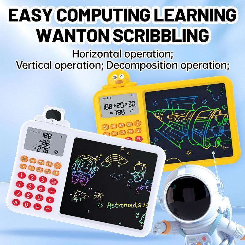 Interactive STEM Math Toy for Kids,Fun Electronic Learning Game to Erase & Practice Addition Subtraction Multiplication Division,Build Thinking & Calculation Skills,,Perfect Educational Gift for Home or Travel