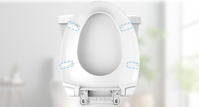 SS114 Toilet Seat Replacement Compatible with TOTO, Elongated Soft Close Toilet Seat for SS113/SS154/SS204/SS214/SS224, Transitional Heavy Duty Oval Toilet Seats, 2-Pack Toilet Bolts and Nuts, White
