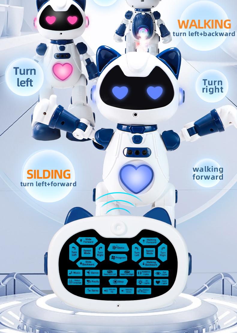 Robot for Kids Programmable Interactive STEM RC Robot Voice Control Control Gifts for Boys Girls 6-15 EnhancesReaction Ability and Creativity Home  Figurines Miniature Models Household Supplies Decorations  Figurines Statues Doll Decorations