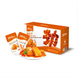 Jinzai Spicy Thick Tofu Snack – Beloved Chinese Brand, Savory & Chewy Bites for Any Moment