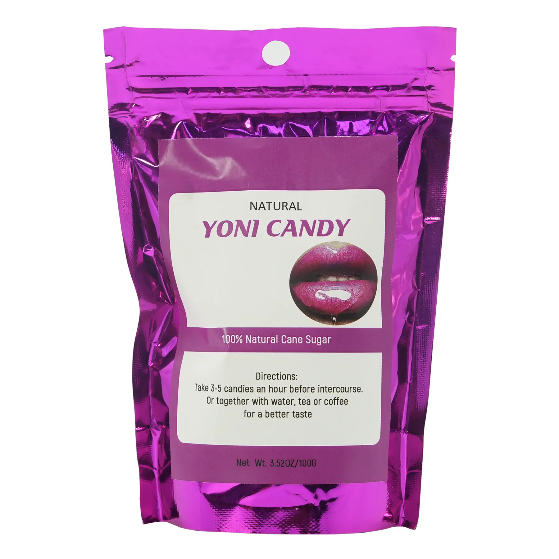 Yoni Candy, Pure Natural Cane Sugar, Feminine Yoni Sweet Sugar, 4.58oz