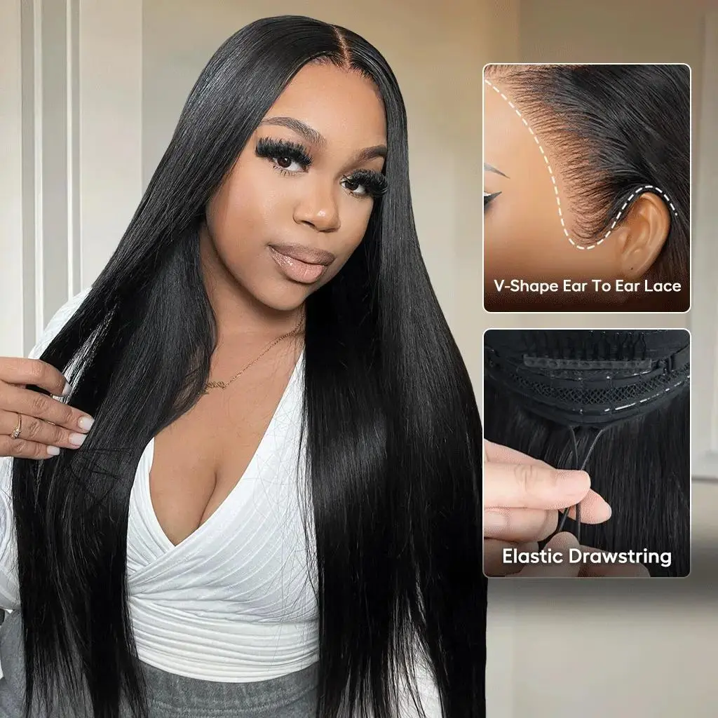 Megalook 13x6 Glueless Transparent Lace Frontal Wigs Chestnut Brown/Natural Color Pre-everything Glueless Wig 180% Density Pre-plucked Natural Hairline Vacation Hair#WorldCup2026#gameday outfits#SummerWins #DealsForYouDays