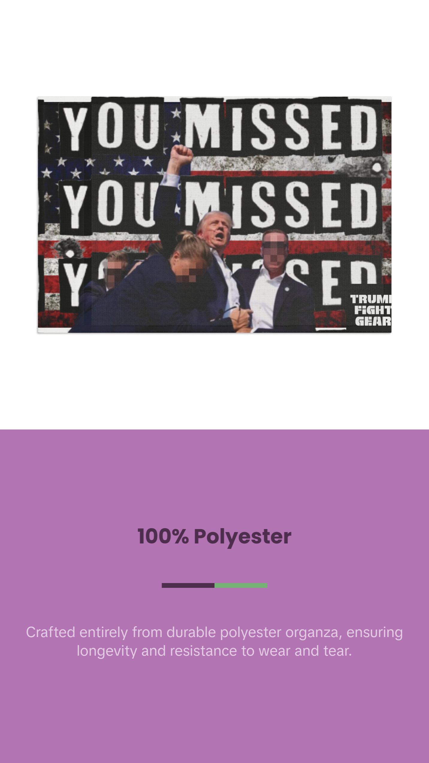 TRUMP FIGHT GEAR Flag