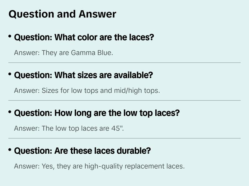 Gamma Blue - XI Rope Laces