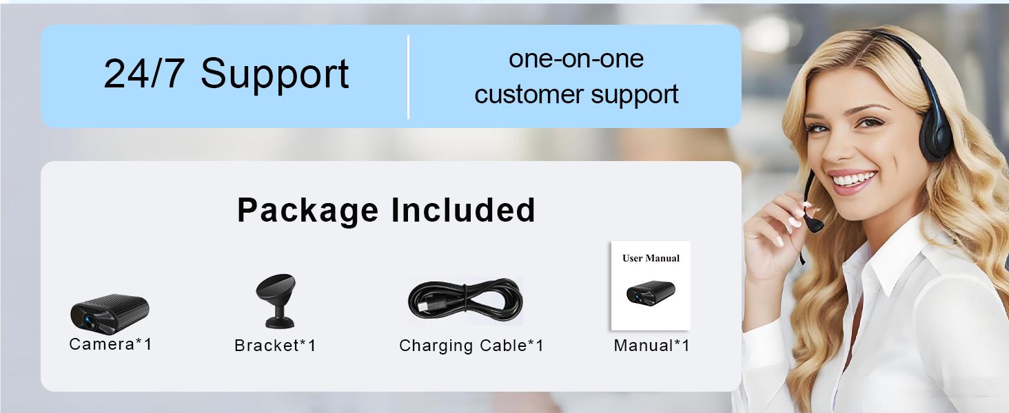 Magenetic Wireless  Camera, Auto Night-Vision ,1080P high-definition camera,Motion  detection,Nanny Cam,Office and car monitoring cameras for home ,Safety,Tiny size