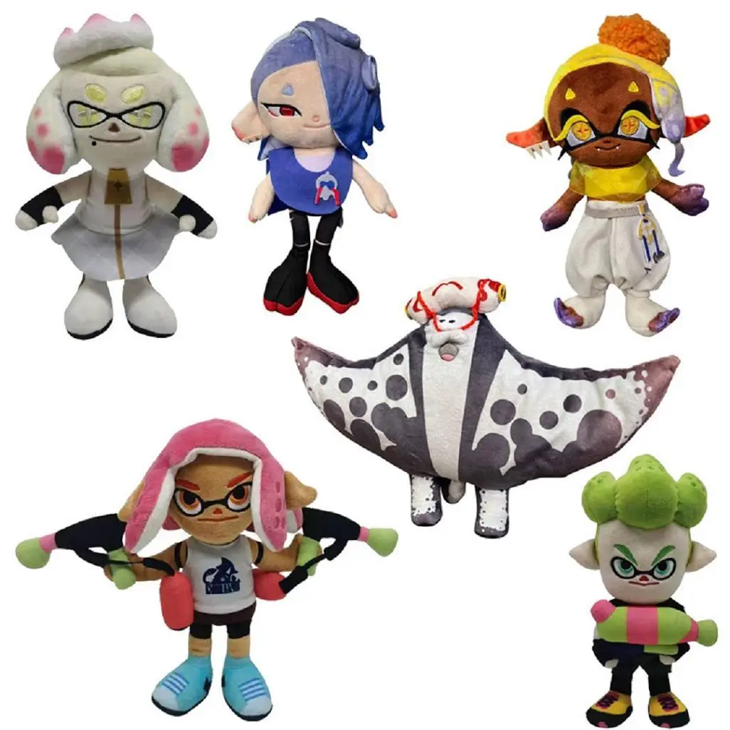 New switch splatoon3 Plush Toys Cartoon Cute Soft Stuffed Anime Pillow Dolls For Kid Birthday Gift 23CM/28CM