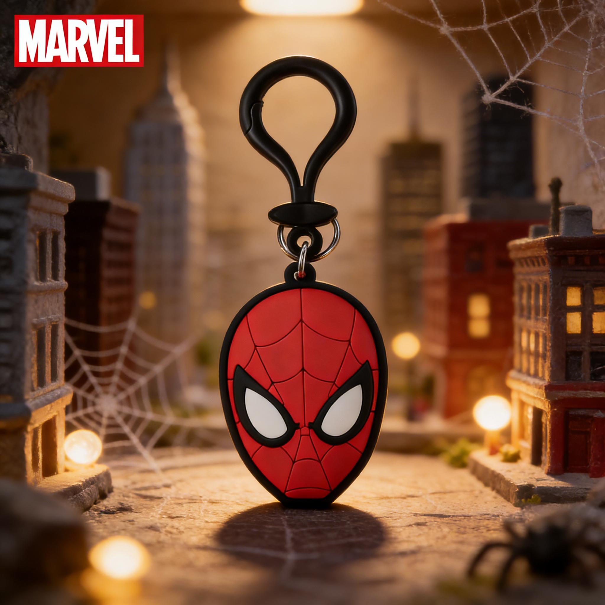 Marvel Spiderman Keychain 1Pc Official Licensed PVC Material Durable Everyday Use Wonderful Gift Fans Authentic Quality Backpack Decor
