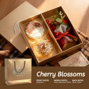 【Valentine's Day Gift】Preserved Flower Candle Gift Box-Elegant Aromatherapy Candles+Romantic Decorations with Flowers, Elegant Embossed Glass, Creating a Romantic&Tranquil Atmosphere, Perfect Anniversary Celebration&Valentine's Day Surprise,ValentinesGift