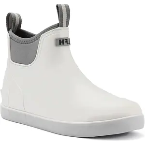 Waterproof Ankle Rain Boots Men Anti-Slip Traction,Men's Deck Boots, High-Performance Shoes for Farming Outdoor Rubber Fishing Garden Boots Footwear Boy Black Closed Weight