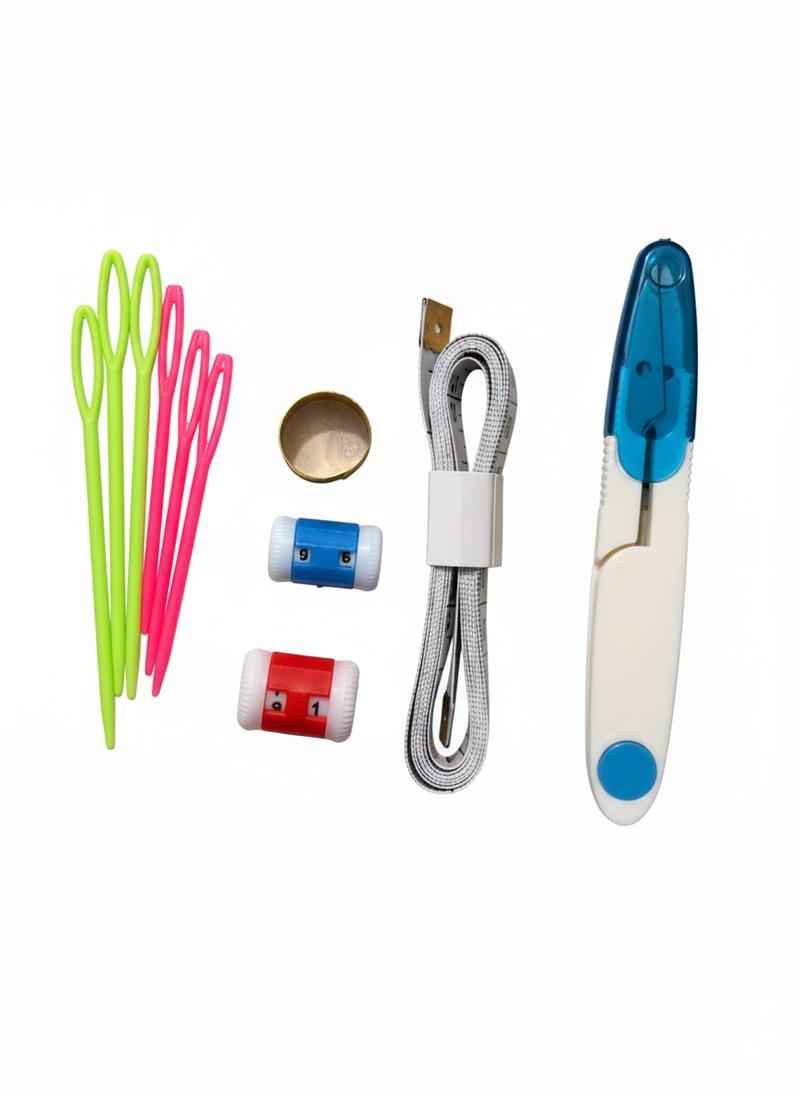 73-Piece Crochet Kit with Hooks, Knitting Needles, Yarn Balls & Tote Bag – Complete Beginner & Professional Set