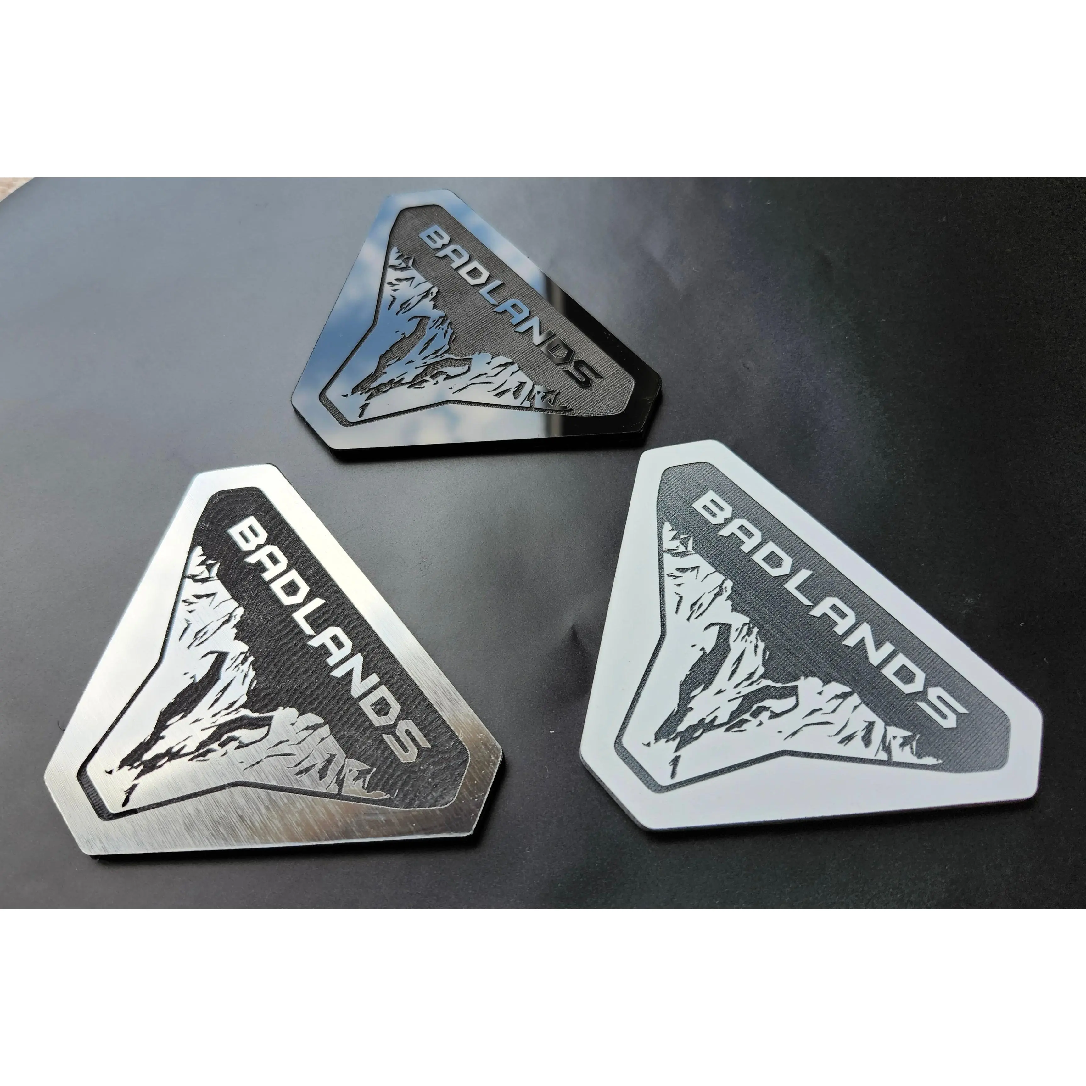Custom Badlands Fender Emblem Badge Logo for Ford Bronco Offroad SUV 4x4