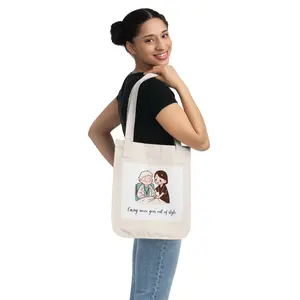 100% Certified Organic Cotton | I Am a CNA 💙 Nursing Compassion Tote Bag | Perfect for Nurses & Caregivers