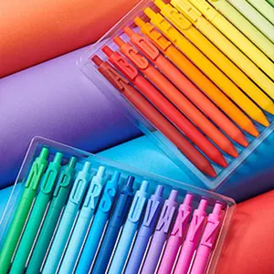 Kaco 26 Pieces Gel Pens, Black Ink, 0.5 mm Fine Point Quick Dry Smooth Writing, Aesthetic Office Supplies (26 Pieces Set)