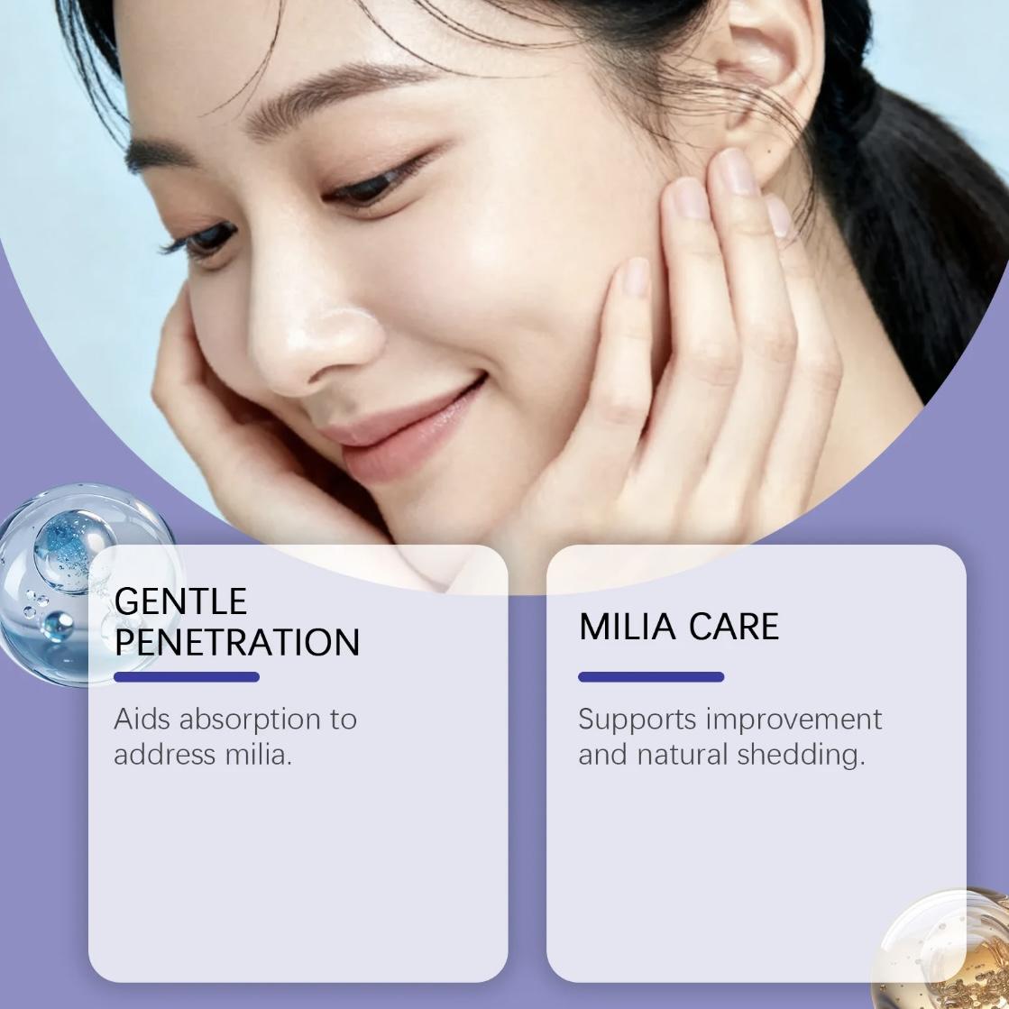 Dermfree Milia Remover Treatment Serum 0.85 oz with Salicylic Acid & Glycerin for Radiant Skin Repair