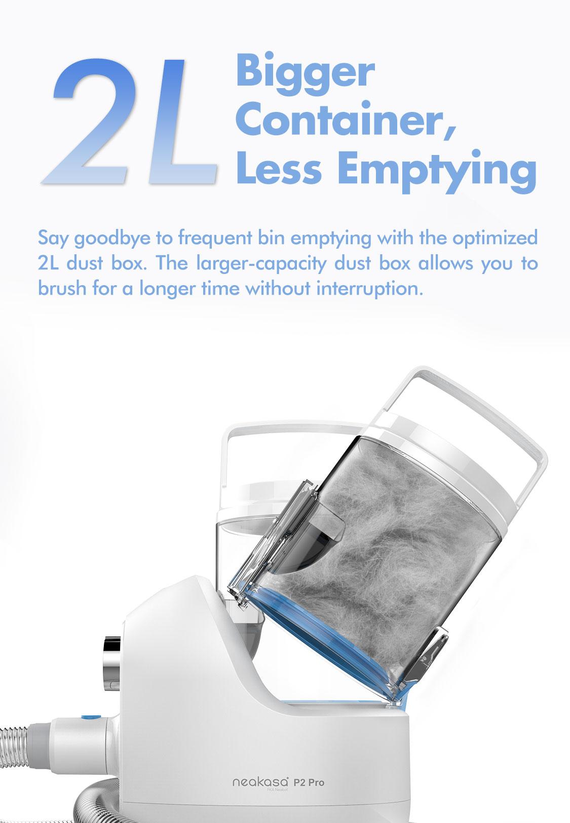 Neakasa P2 Pro Pet Grooming Kit, Dog Clippers 99% Hair, Pet Grooming with 5 Proven Tools, 2L Large-Capacity Easy Empty Dustbin for Dogs Cats Animals