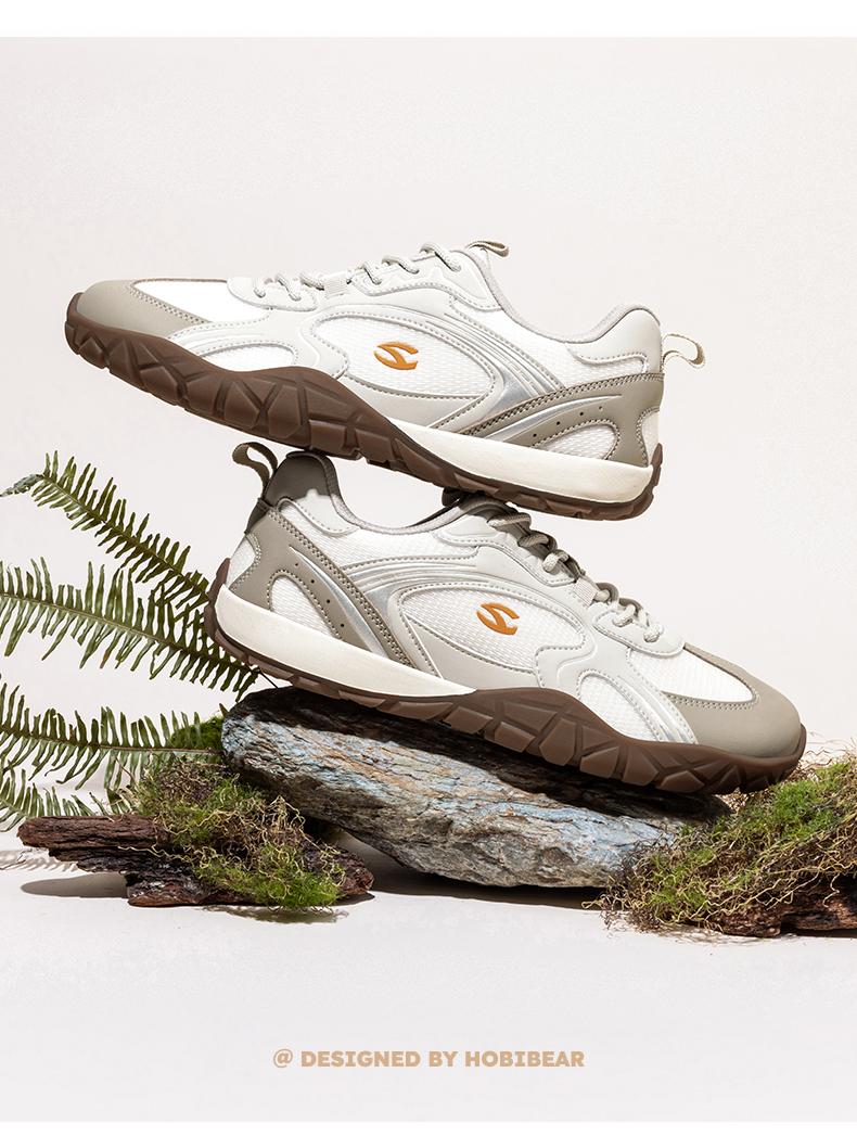 HOBIBEAR Spring/Autumn Women's Training Shoes Breathable Woven Fabric Sneakers with Wide Toes - Comfortable Outdoor Versatile Flats