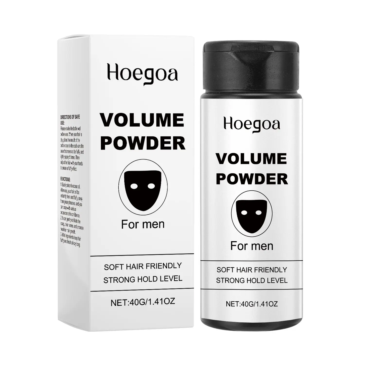 Hoegoa Volumizing Hair Styling Powder - Lightweight Gentle Formula for Fine Hair, Long-Lasting Strong Hold, Daily Setting, Oil-Absorbing, No-Rinse Portable Haircare Product, Oil Control