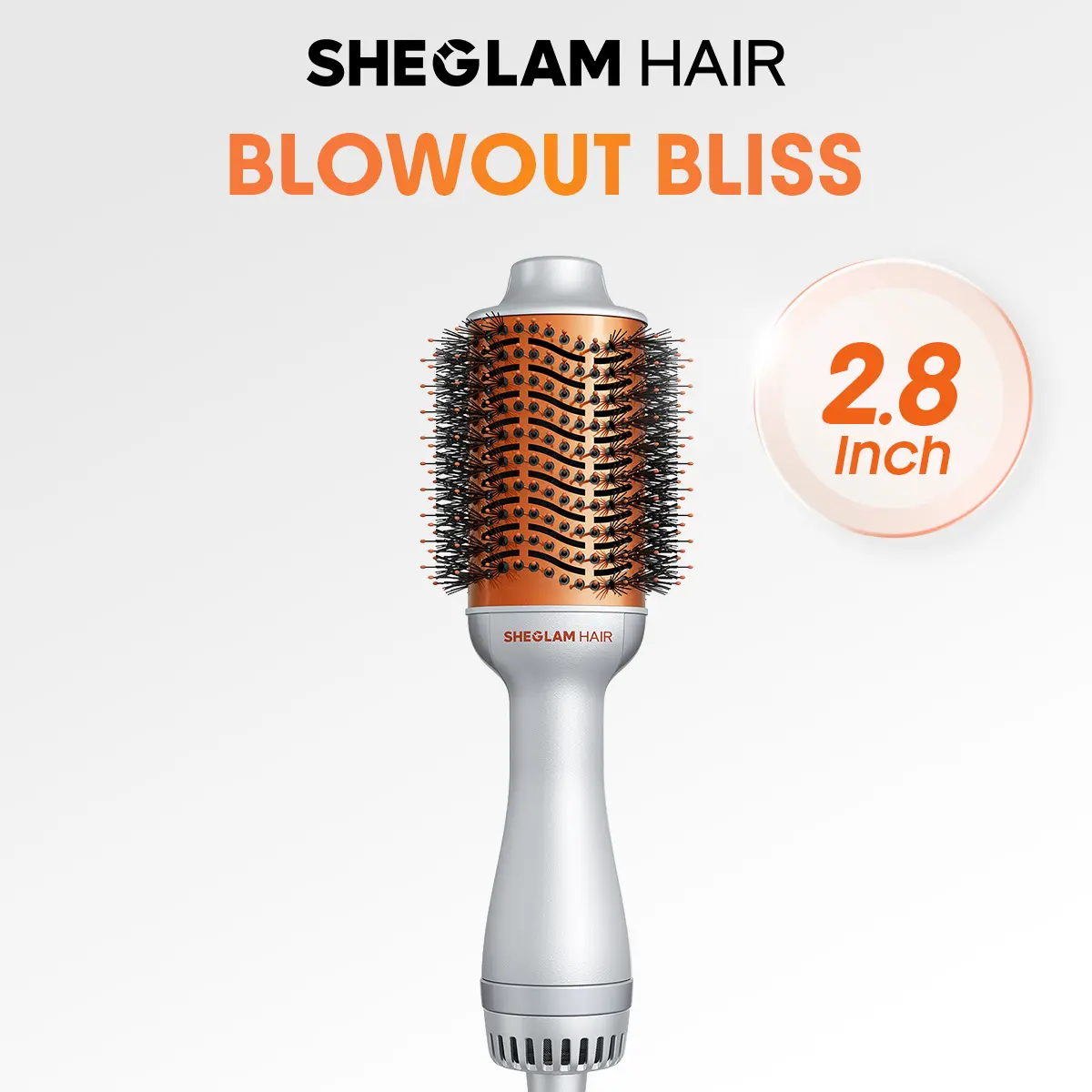 SHEGLAM HAIR Blowout Bliss Volumizing Hot Air Brush | Hair Dryer Brush | 3-Level Temps | 33000RPM | Quick Blow Dry | GLOSS PRO Coating | Reduce Frizz | Blow-Dry Straighten Curl Volumize #curling iron #hair curler #hair crimper