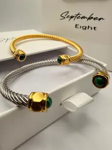 Bangle Gil - Green- two tones