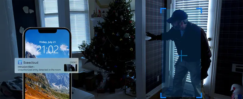 Product Introduction of 3MP 5G&2.4G WiFi Camera with Motion Detection and Auto Home Security Indoor PTZ 8