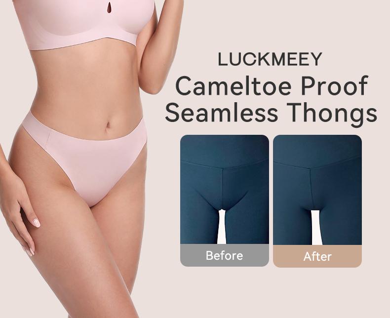 LUCKMEEY Camel Toe Cover Thongs for Women - G-String, Seamless Design, Basic Fit, Machine Washable, Comfortable Underwear - Workout, Gym, Yoga, Running, Activewear, Leggings - underwear for women LUCKMEEY Camel Toe Cover Thongs for Women - G-String, Seamless Design, Basic Fit, Machine Washable, Comfortable Underwear - Workout, Gym, Yoga, Running, Activewear, Leggings - underwear for women