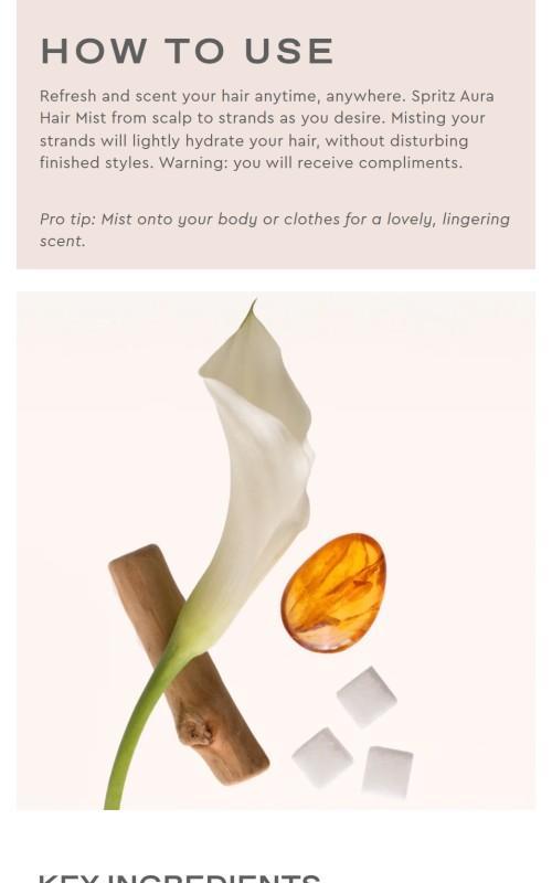 Emi Jay Aura Hair Mist Scented Hair Mist in Angel Wings Emi Jay Aura Hair Mist Scented Hair Mist in Angel Wings