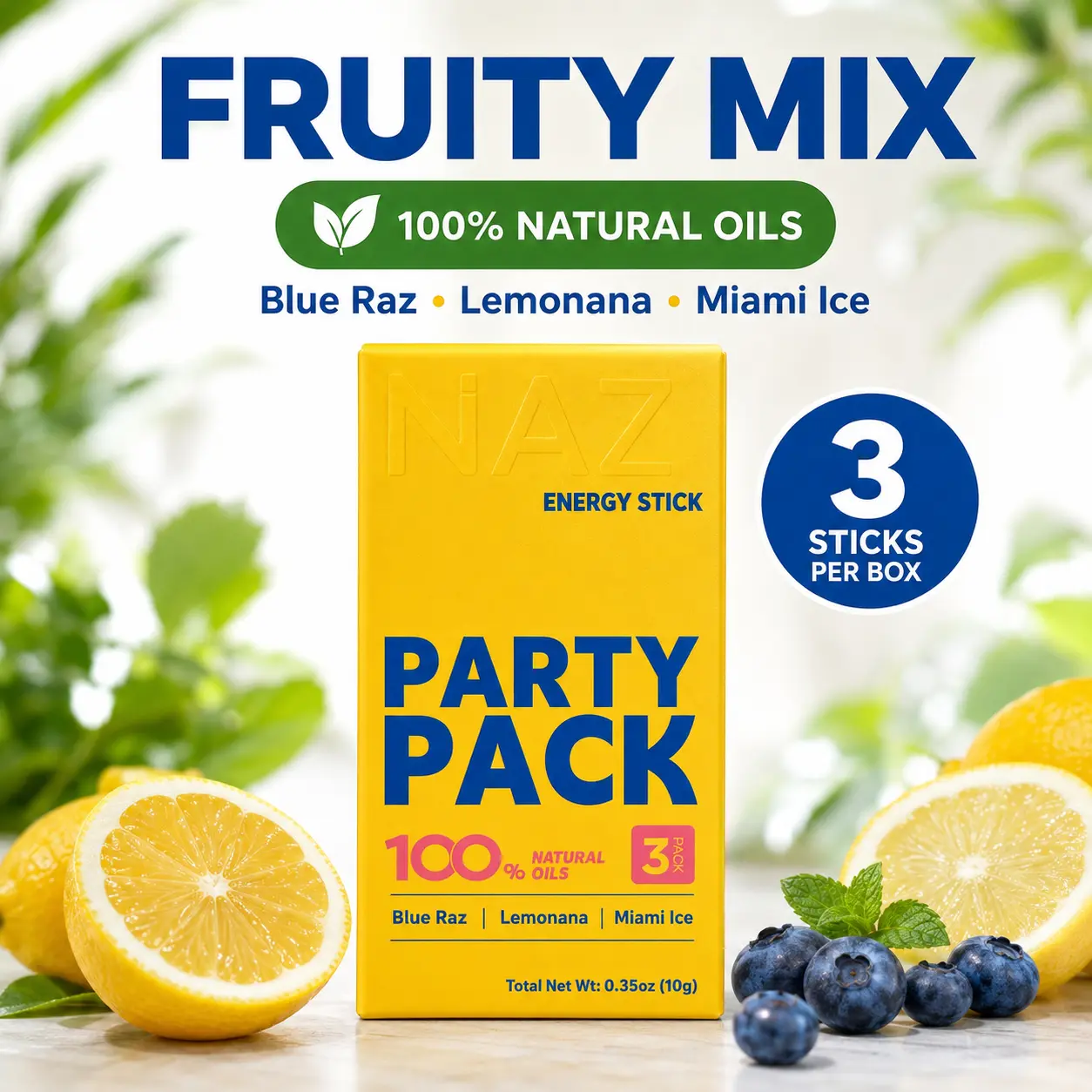 Refreshing Aromatherapy 3 Sticks per Box,  Refreshing Cooling Sensation I Portable for Daily Use Natural