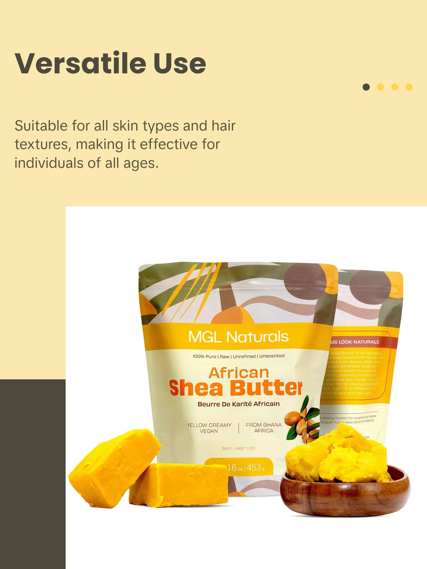 Unrefined African Shea Butter - Yellow by MGL Naturals