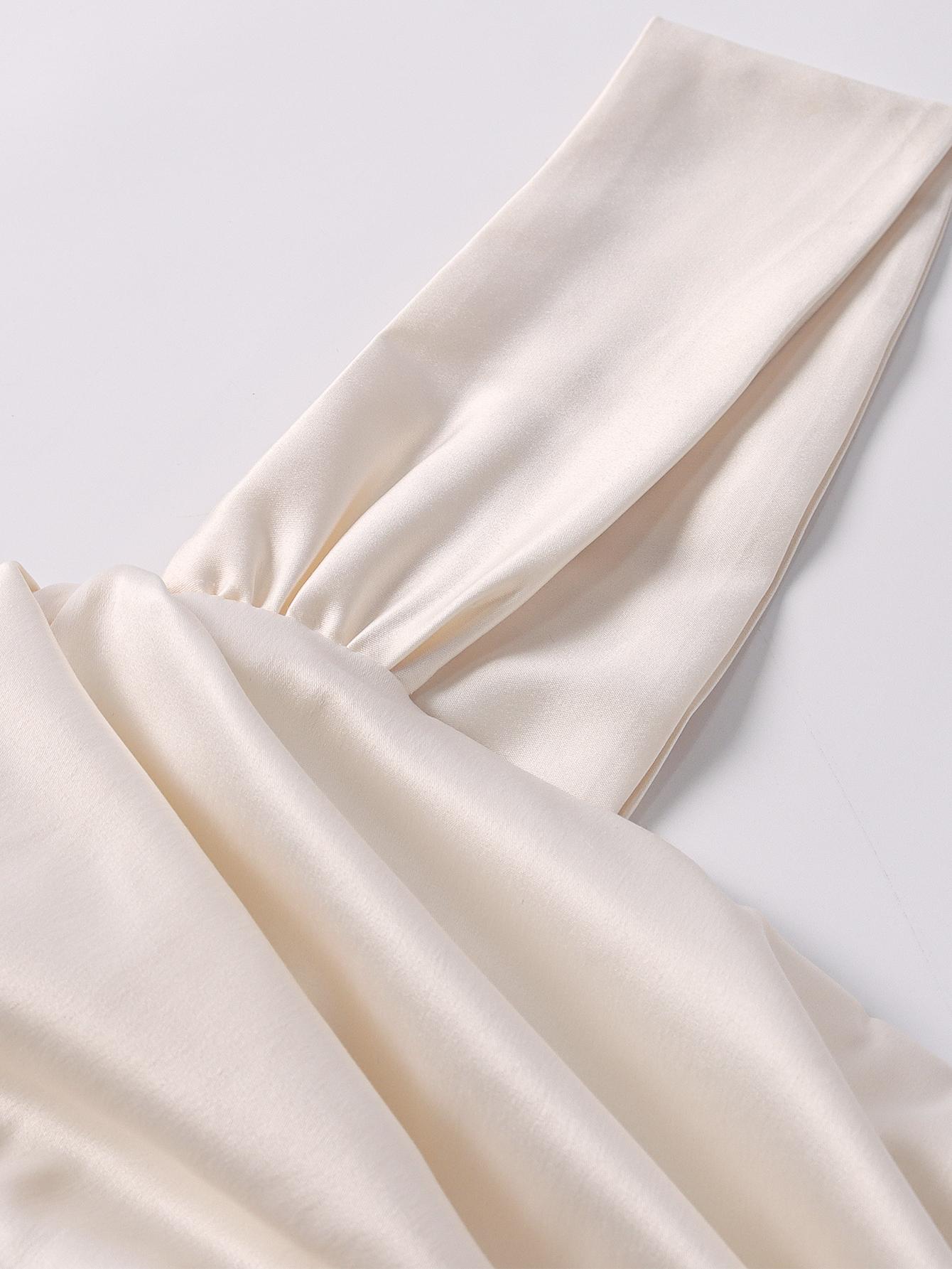 Off-neck Backless Ruched Bodycon Satin Dress,a Bodycon Long Dress Makes an Elegant and Stylish Prom Outfit Choice Off-neck Backless Ruched Bodycon Satin Dress,a Bodycon Long Dress Makes an Elegant and Stylish Prom Outfit Choice