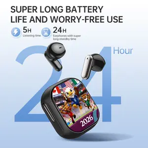 Wireless Hi-Fi Earbuds: Hi-Res Audio Certified, 30H Total Playtime, LED Power Display,  5.3, Multi-Point Connect, Customizable Touch Controls, Bass Boost. earbuds Smart Voice Assistant Headset with ENC bluetooth headphone waterproof earphones