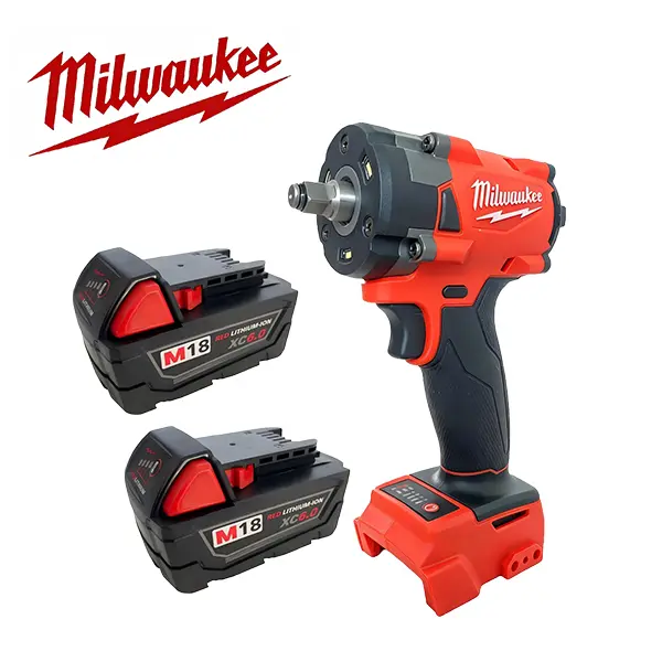Milwaukee M18 FUEL 3/8" Impact Wrench Tool Set - Brushless Motor, Compact, 4-Mode Drive Control, Lightweight Cordless Fastening Tool, Friction Ring, for Automotive Technicians (Engine Bay Maintenance, Heavy Jobsite Loads, No Accessories Included), Mobile,