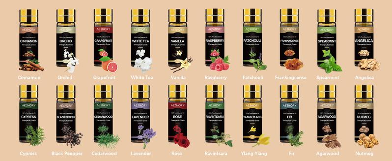 AESHORY Complete Essential Oils Set 80x5ML for Diffuser Aromatherapy Humidifier
