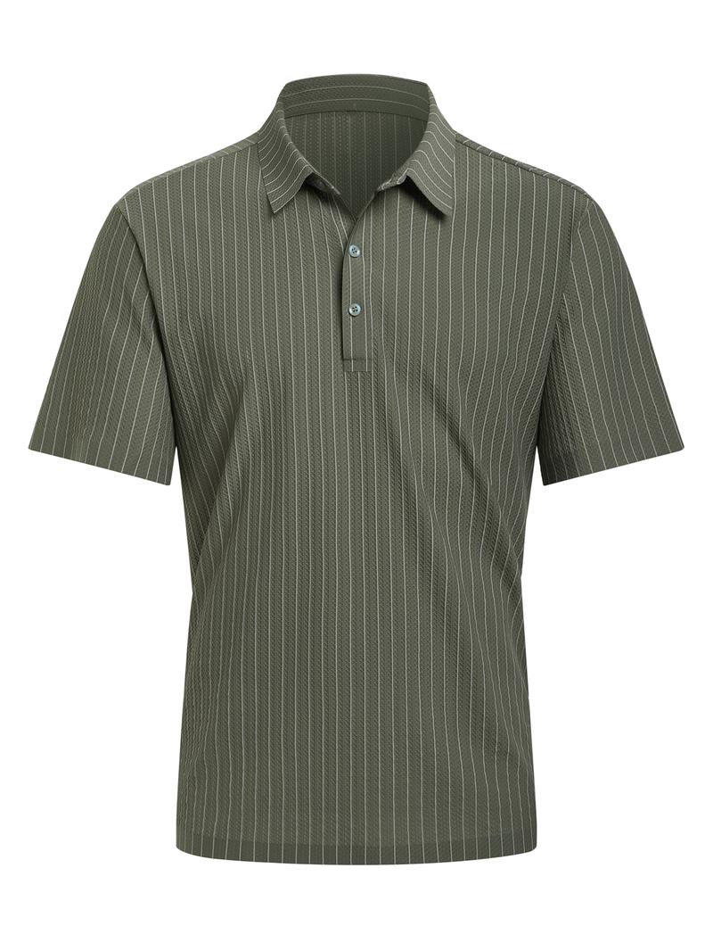 ELENCOCO diamond-texture short-sleeve Polo shirt Outdoorfun, Menswear,Father's Day gift，Black Friday