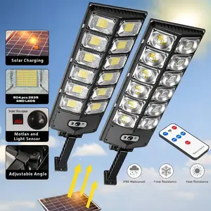 450,000 Lumens Solar Street Light – 960 LED Super Bright Outdoor Security Light with Motion Sensor,