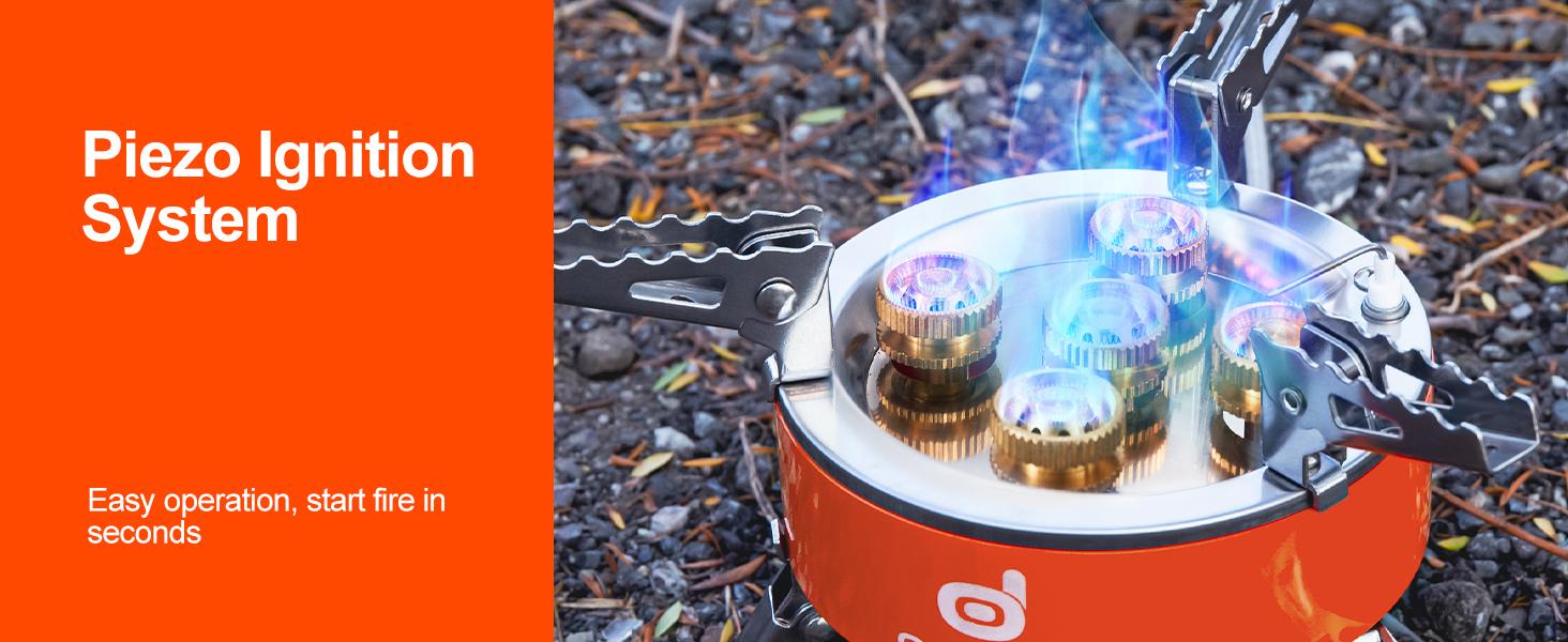 Odoland 9000W Portable Camping Stove Lightweight Camp Stove Collapsible Backpacking Stove with EVA Box for Outdoor Camping Cooking Hiking and Picnic Emergency Odoland 9000W Portable Camping Stove Lightweight Camp Stove Collapsible Backpacking Stove with EVA Box for Outdoor Camping Cooking Hiking and Picnic Emergency