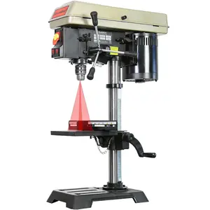 BUCKTOOL 10-Inch Drill Press 6.2 Amp 3/4 HP Bench Drill Press 5-Speed Benchtop Drilling Machine with LED Work Light, DP2501A