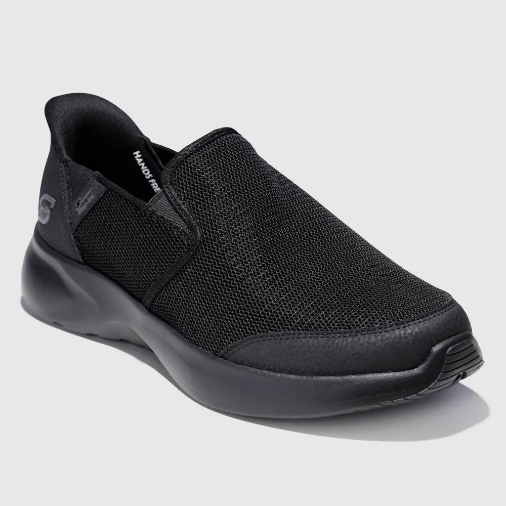 S Sport By Skechers Men's Presley Sneakers - Black 7: Slip-On Cushioned Insole Machine Washable Non-Marking Outsole