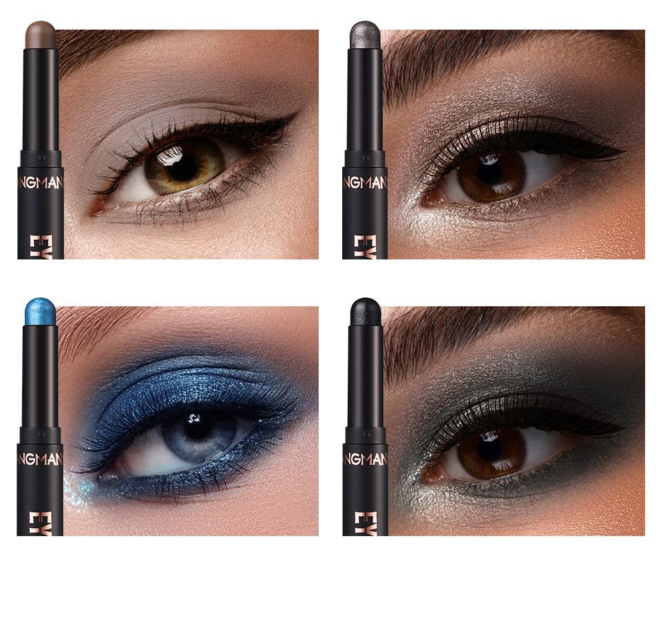 Langmanni Makeup Smudge Proof Eyeshadow Stick Set Long Lasting Eye Makeup Eyeshadow Stick Set – Silky Smooth, Waterproof & Transfer-Proof, All-Day Matte & Shimmer Wear Eye Makeup Highly Pigmented Palette Cosmetic