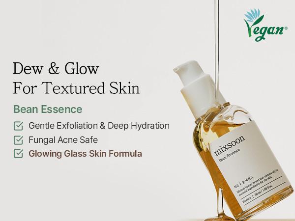 [mixsoon Official Shop] Bean Essence 0.67 fl.oz / 20ml - Exfoliating Hydrating Korean Skin Care Glass skin Hyaluronic Acid Serum