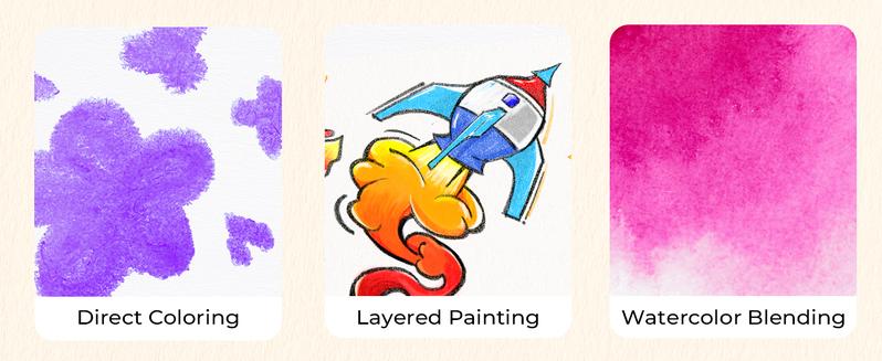 36Colors Rocket Tempera Paint Sticks with 120 PDF Coloring Pages, Quick Drying, Non-Toxic and Washable Paint Sticks for Kids and Students, Art Supplies for Drawing on Paper and Canvas,sketchbook Craft Projects  Creative Play Portable Storage