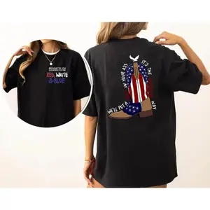 Courtesy Of The Red White Blue T-Shirt Toby American Ride T-Shirt Made In USA For Women For Men [LunarLoop 180G/230G 100% cotton short-sleeve/hoodie, soft and comfortable]